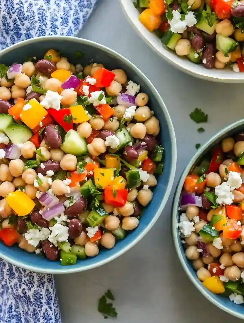 Mediterranean Dense Bean Salad Recipe