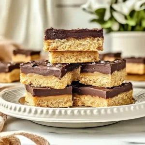 No Bake Millionaire Shortbread Bars
