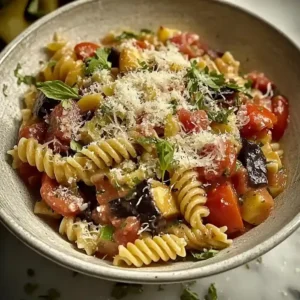 Oil Free Caponata Pasta Recipe