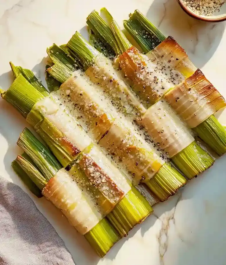 Parmesan Braised Leeks Recipe
