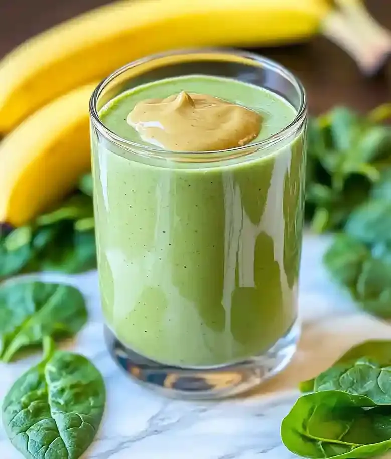 Peanut Butter Banana Spinach Smoothie