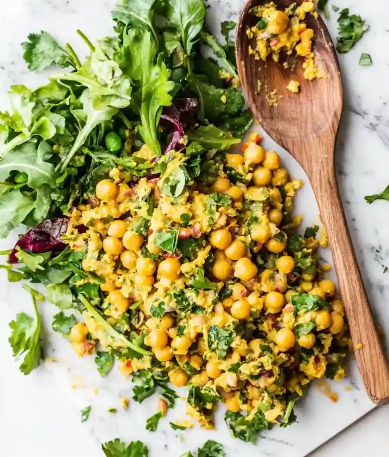 Quick Curried Chickpea Salad Recipe