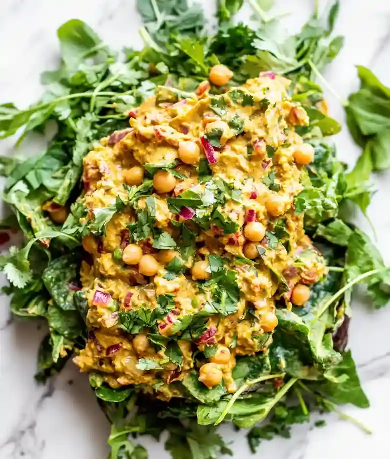 Quick Curried Chickpea Salad Recipe