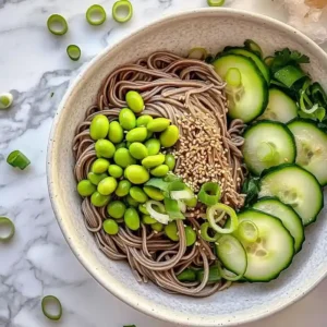 Quick Edamame Noodle Salad