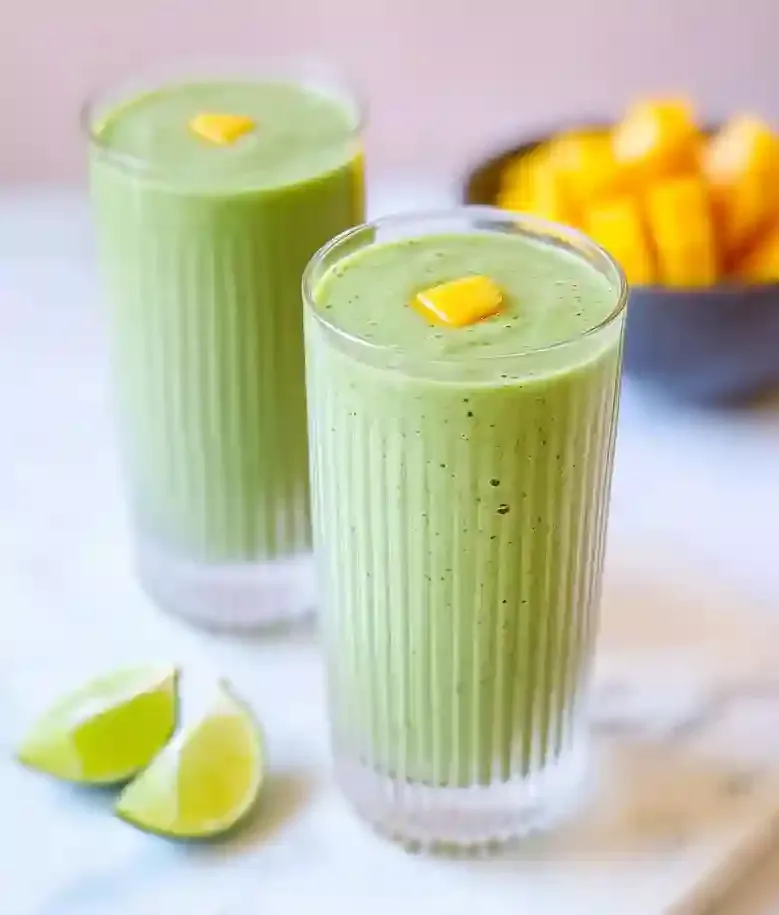 Quick Mango Avocado Protein Smoothie