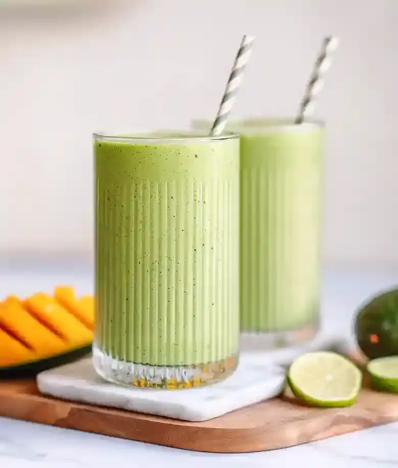 Quick Mango Avocado Protein Smoothie