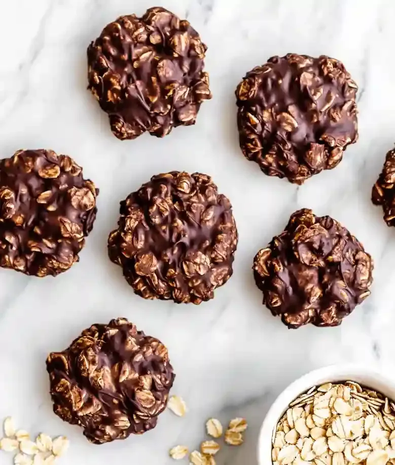Quick No Bake Oatmeal Cookies