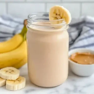 Quick Peanut Butter Banana Smoothie