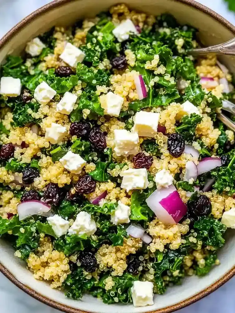 Quick Zesty Kale Quinoa Salad
