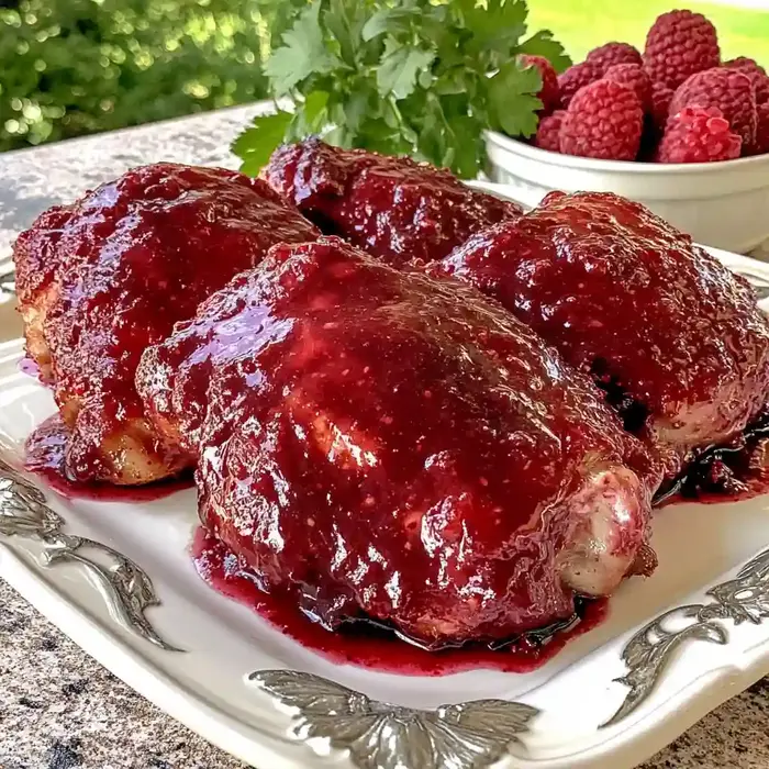 Raspberry Chipotle Sauce Chicken