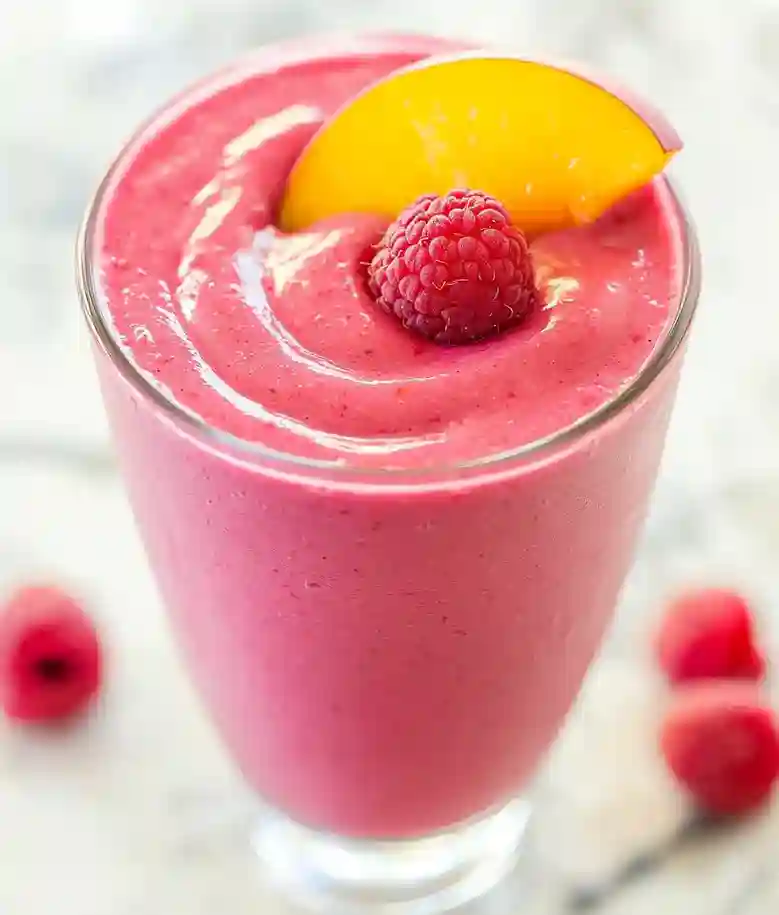 Raspberry Peach Smoothie Recipe