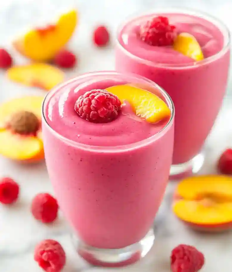 Raspberry Peach Smoothie Recipe