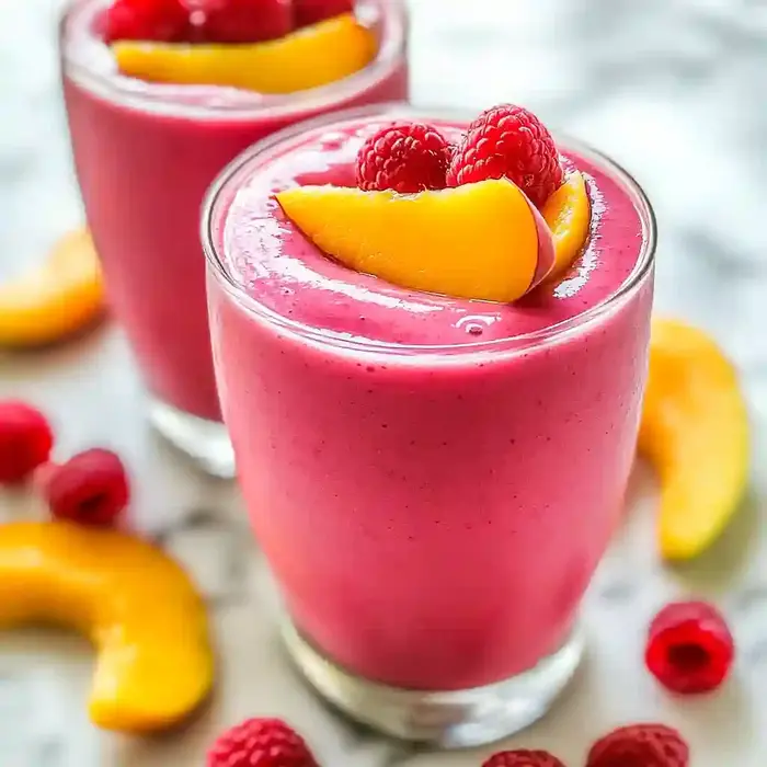 Raspberry Peach Smoothie Recipe