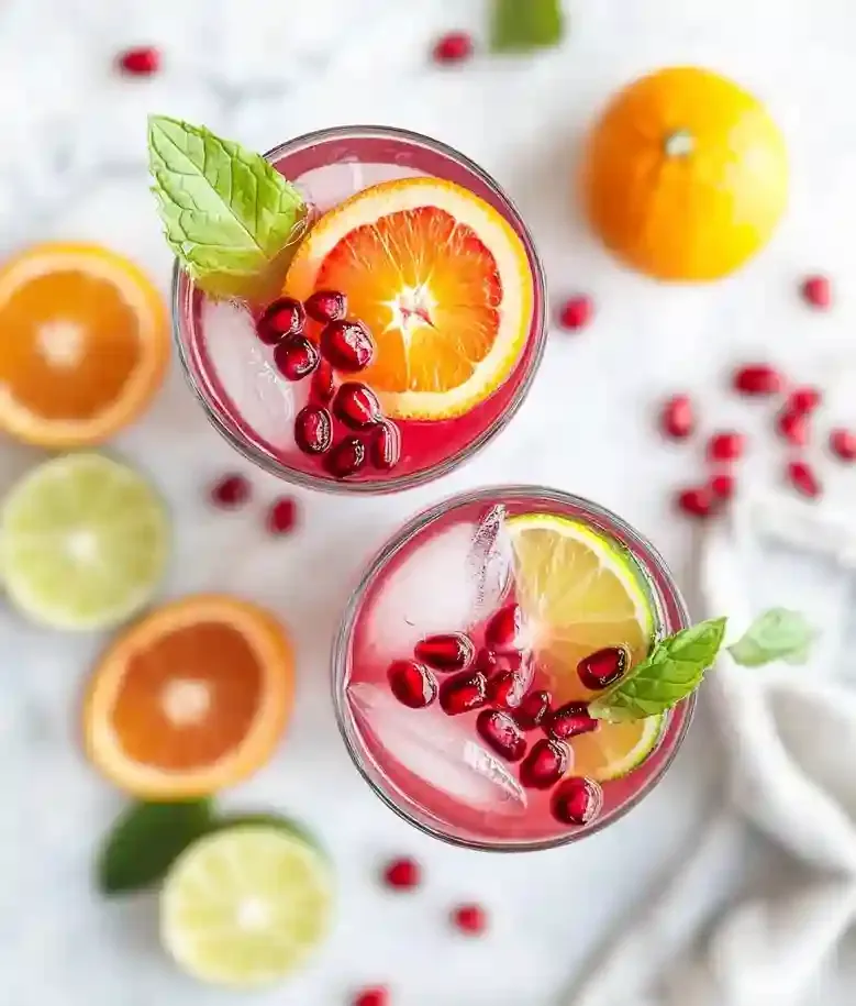 Refreshing Citrus Pomegranate Mocktail