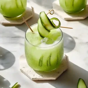 Refreshing Cucumber Ginger Lime Mocktail