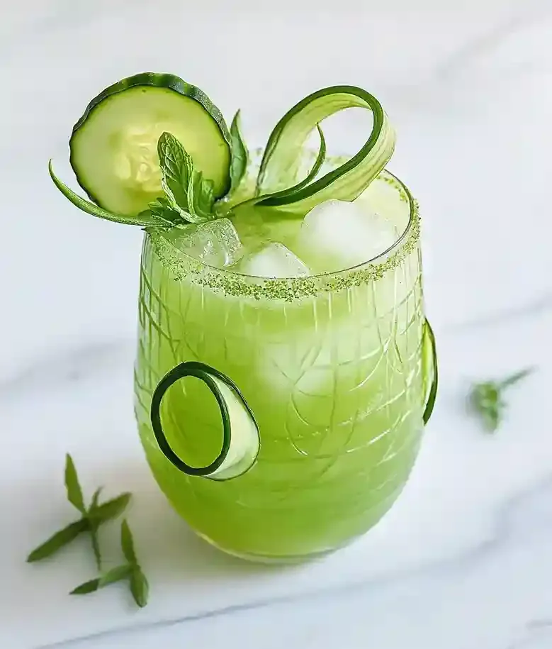 Refreshing Cucumber Ginger Lime Mocktail