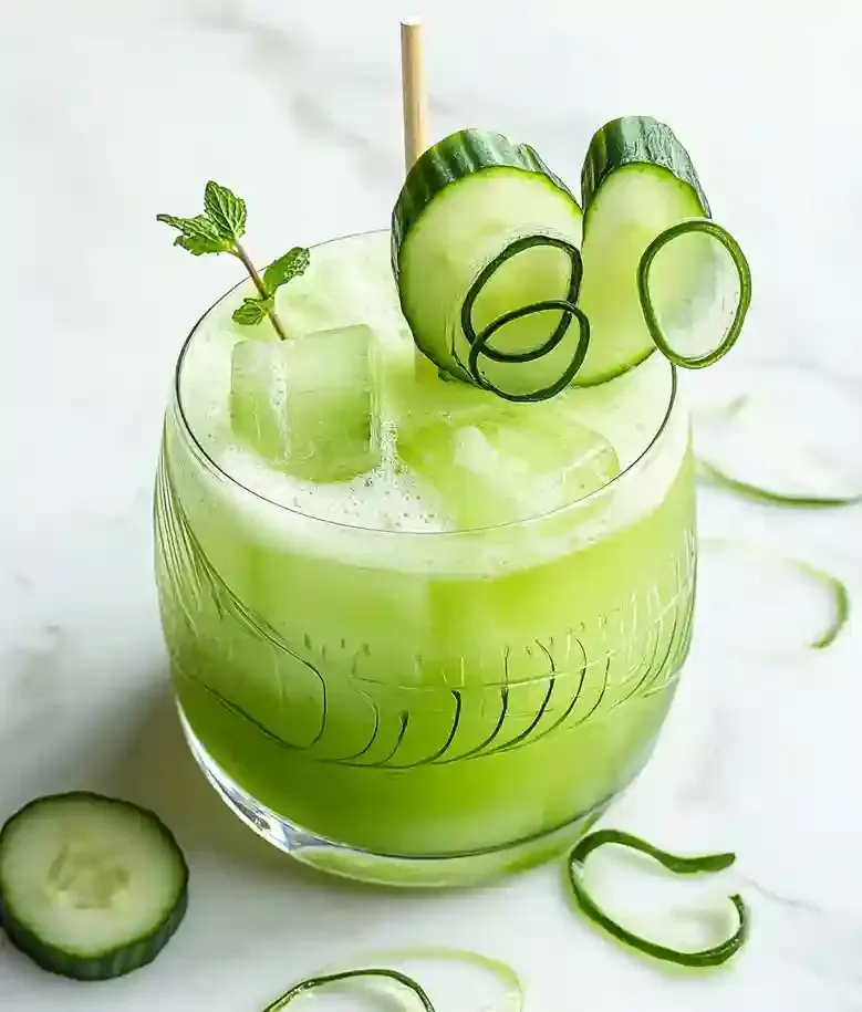 Refreshing Cucumber Ginger Lime Mocktail
