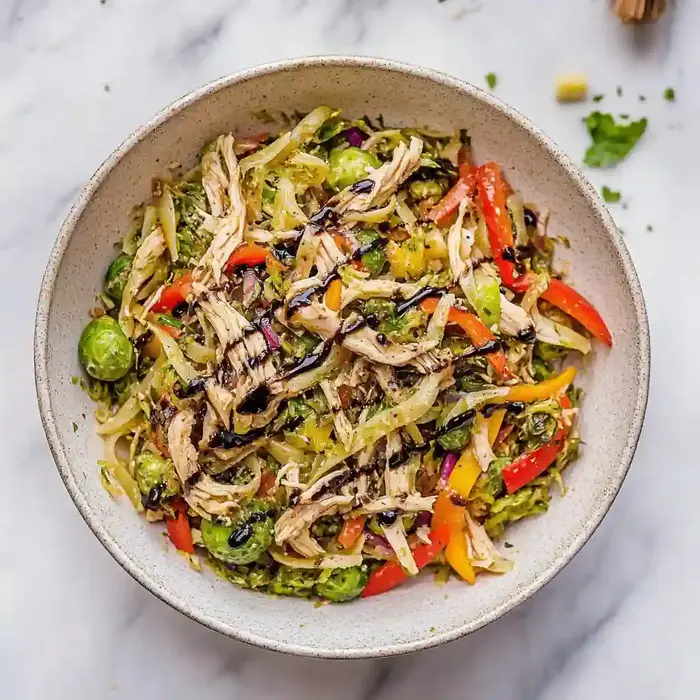 Sautéed Brussel Sprout Pasta Salad