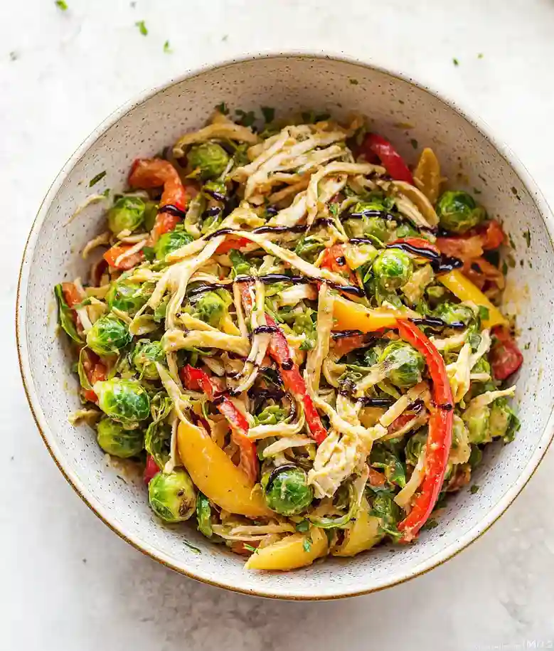 Sautéed Brussel Sprout Pasta Salad