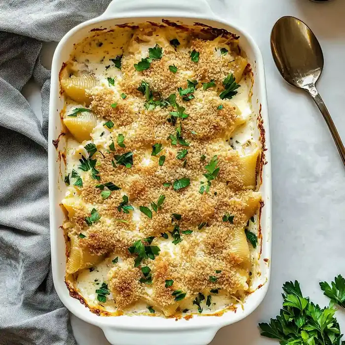 Seafood Stuffed Jumbo Pasta Shells