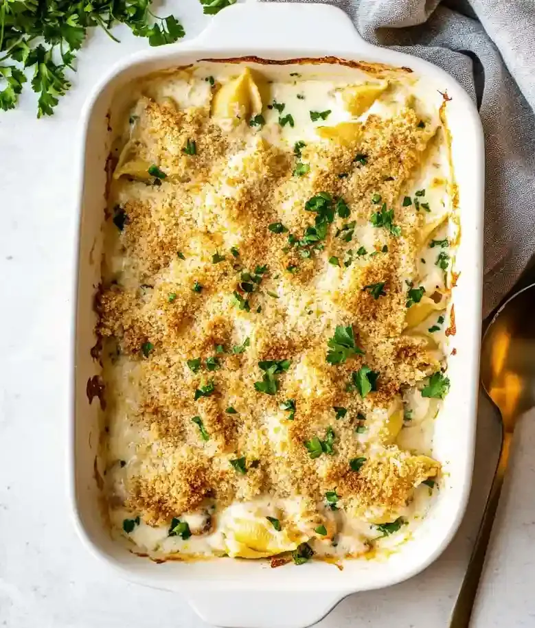 Seafood Stuffed Jumbo Pasta Shells