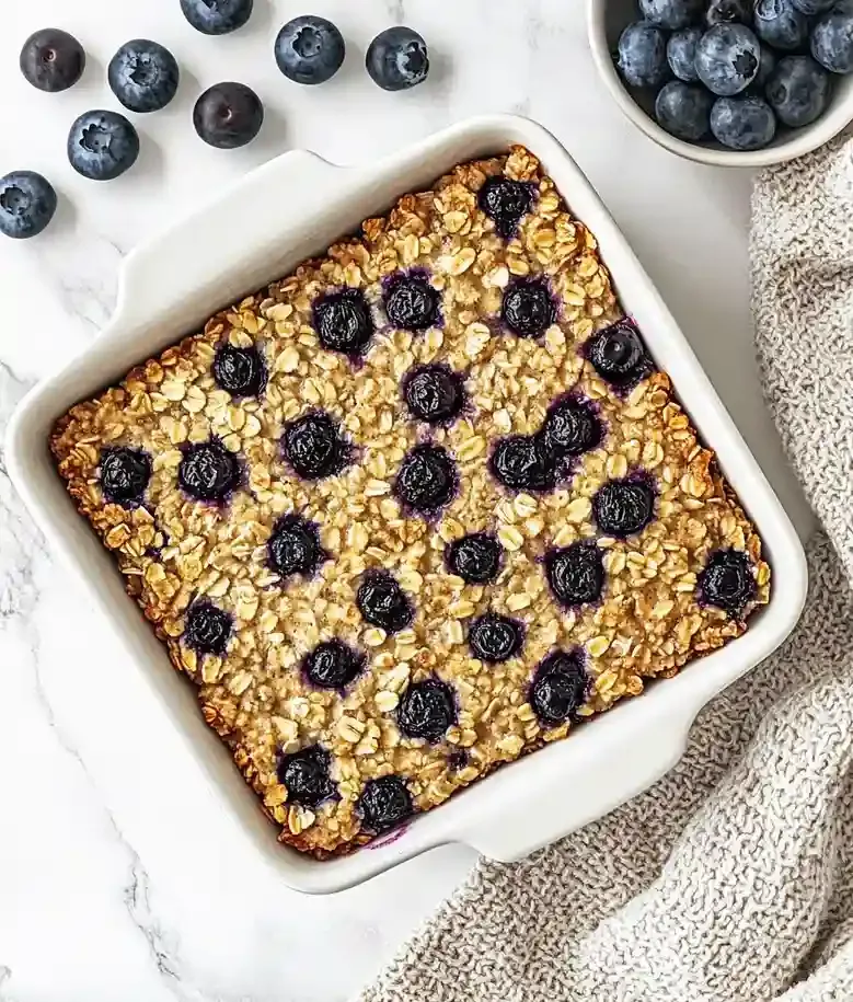 Simple 6 Ingredient Vegan Baked Oatmeal