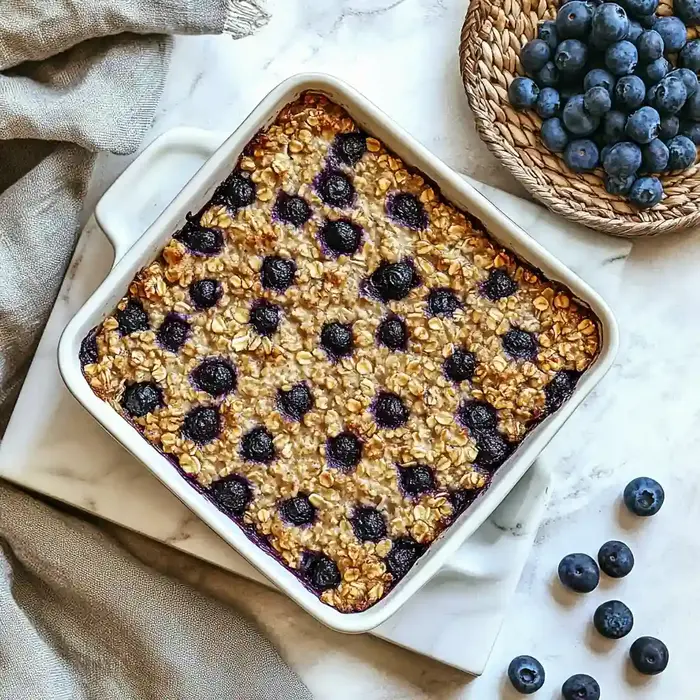 Simple 6 Ingredient Vegan Baked Oatmeal