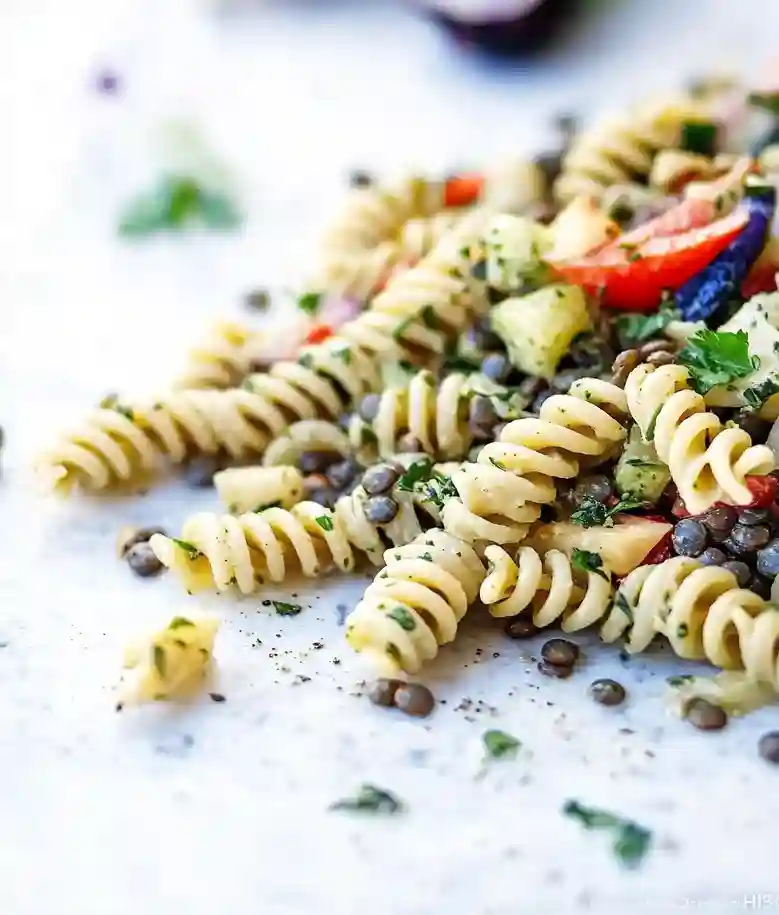 Simple Lentil Pasta Salad Recipe
