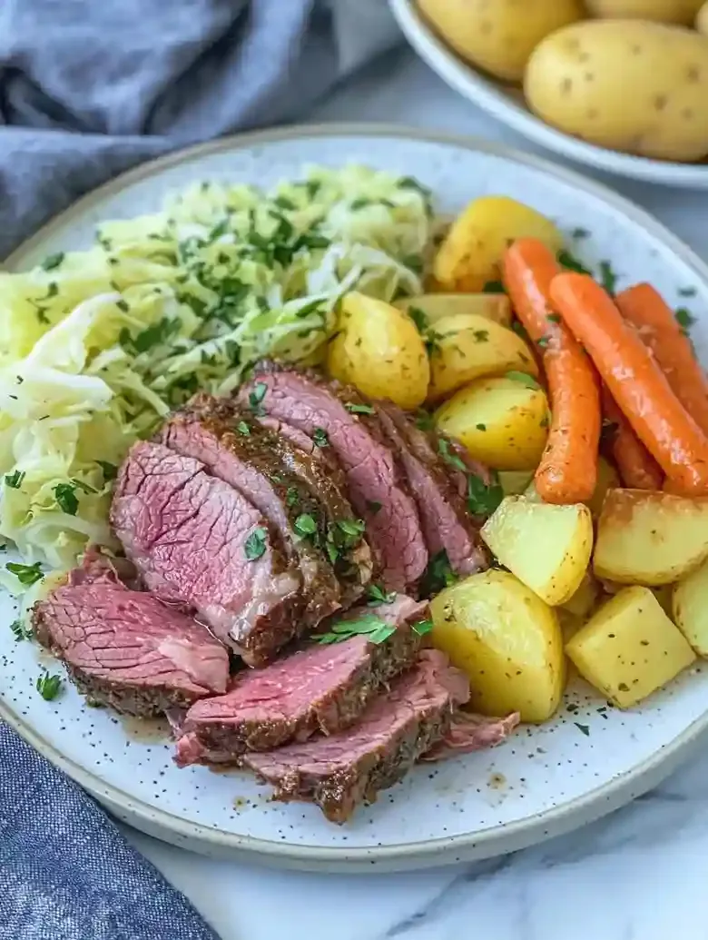 Slow Cooker Corned Beef and Cabbage