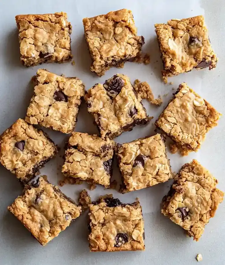 Soft Chewy Peanut Butter Oatmeal Bars