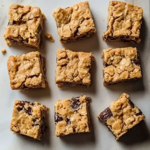 Soft Chewy Peanut Butter Oatmeal Bars
