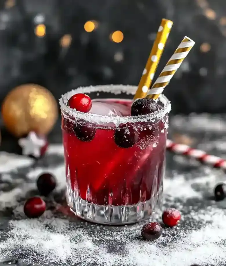 Sparkling Ginger Cranberry Mocktail Recipe