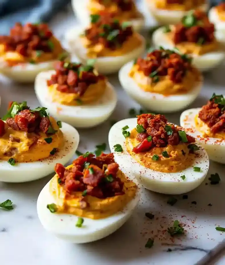 Spicy Chorizo Deviled Eggs Recipe