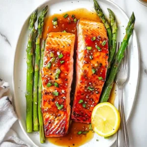Spicy Gochujang Salmon with Asparagus
