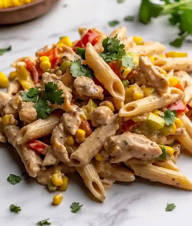 Spicy Sriracha Chicken Pasta Salad