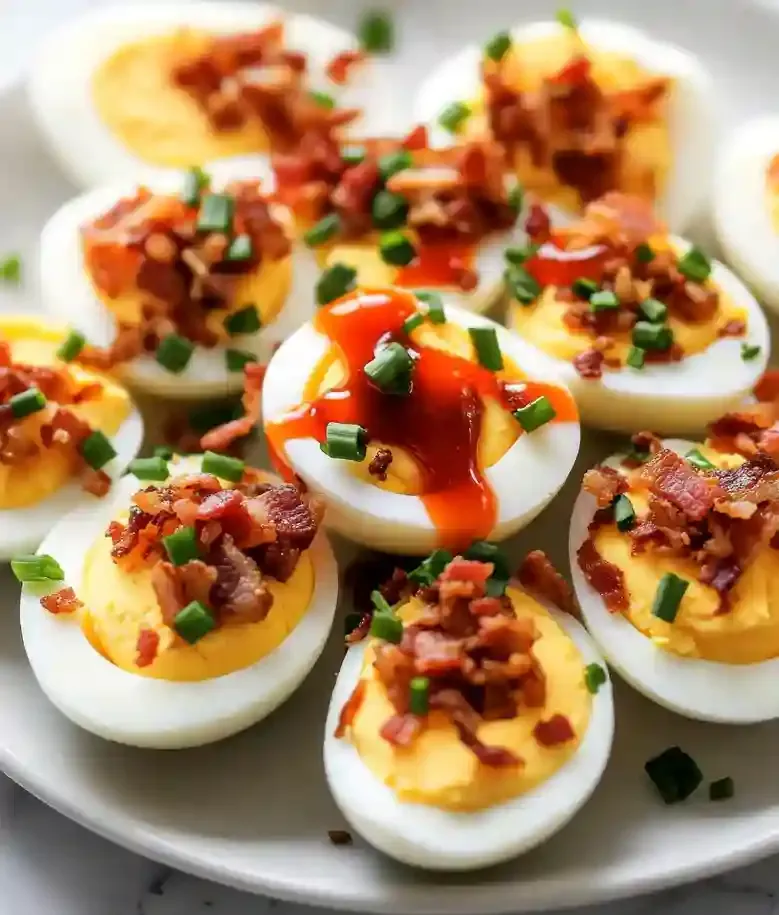 Spicy Sriracha Deviled Eggs Recipe