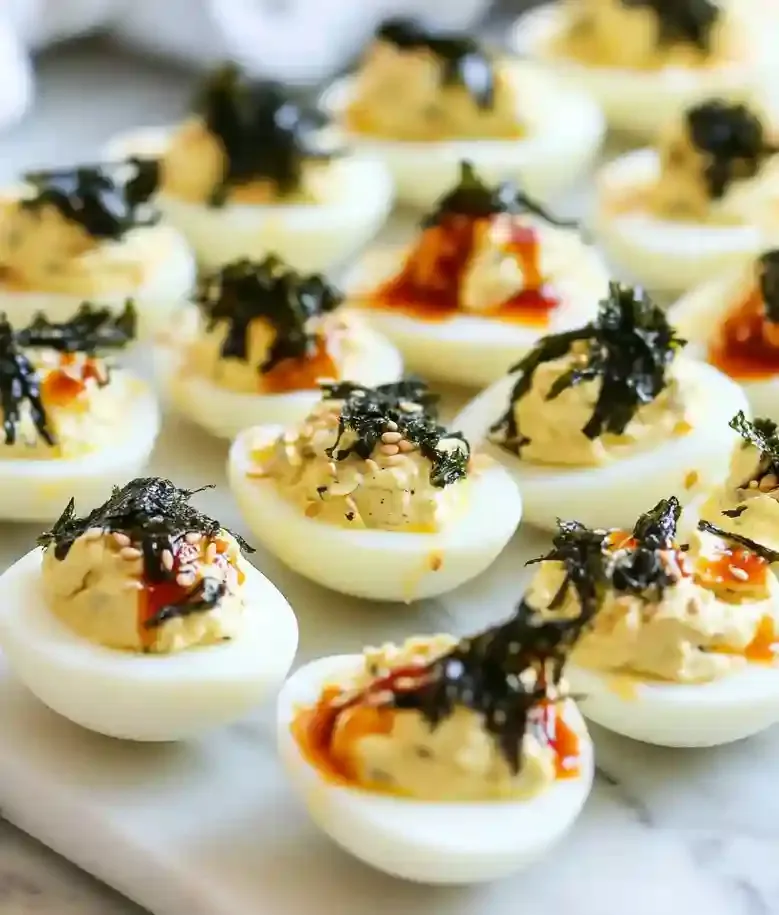Spicy Wasabi Deviled Eggs Recipe