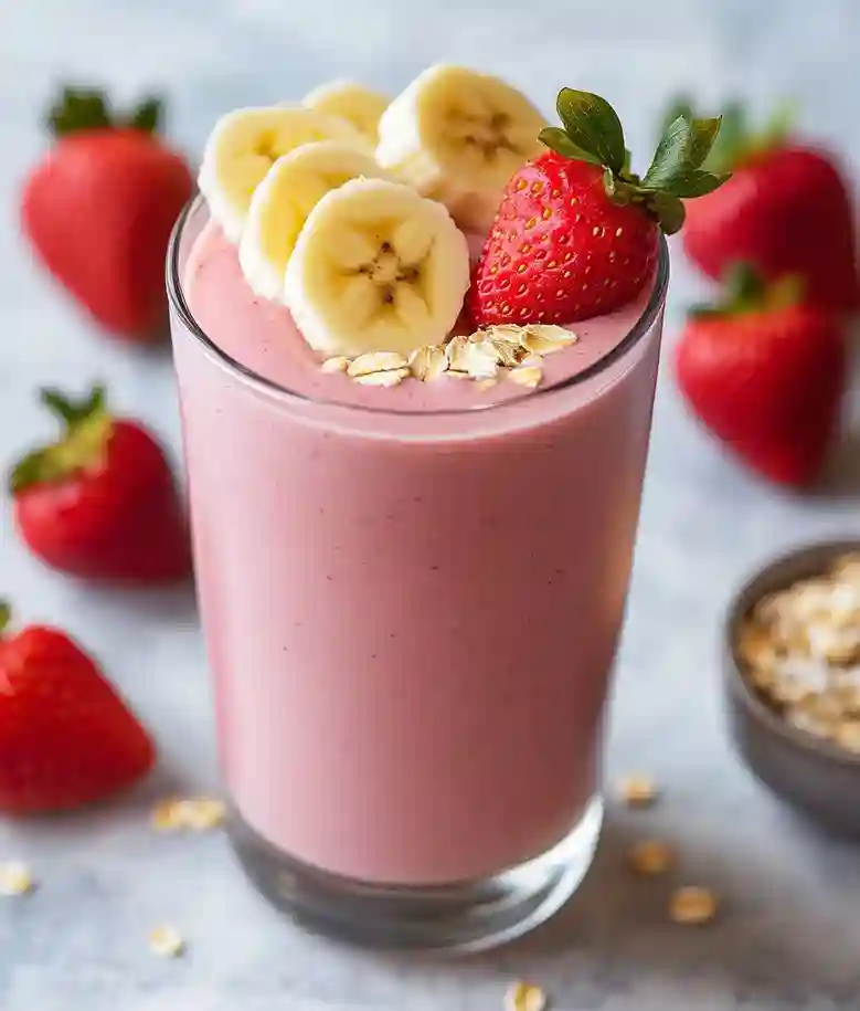 Strawberry Banana Greek Yogurt Smoothie