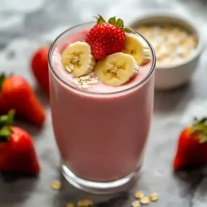 Strawberry Banana Greek Yogurt Smoothie