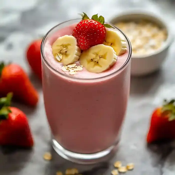 Strawberry Banana Greek Yogurt Smoothie