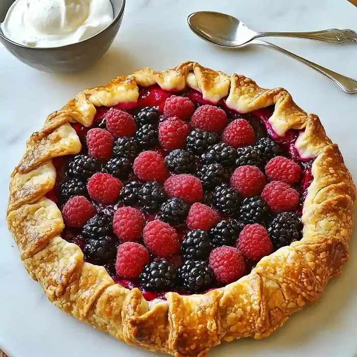 Summer Raspberry Blackberry Galette