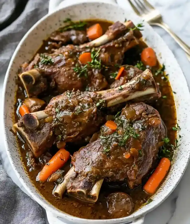 Tender Braised Lamb Shanks Recipe
