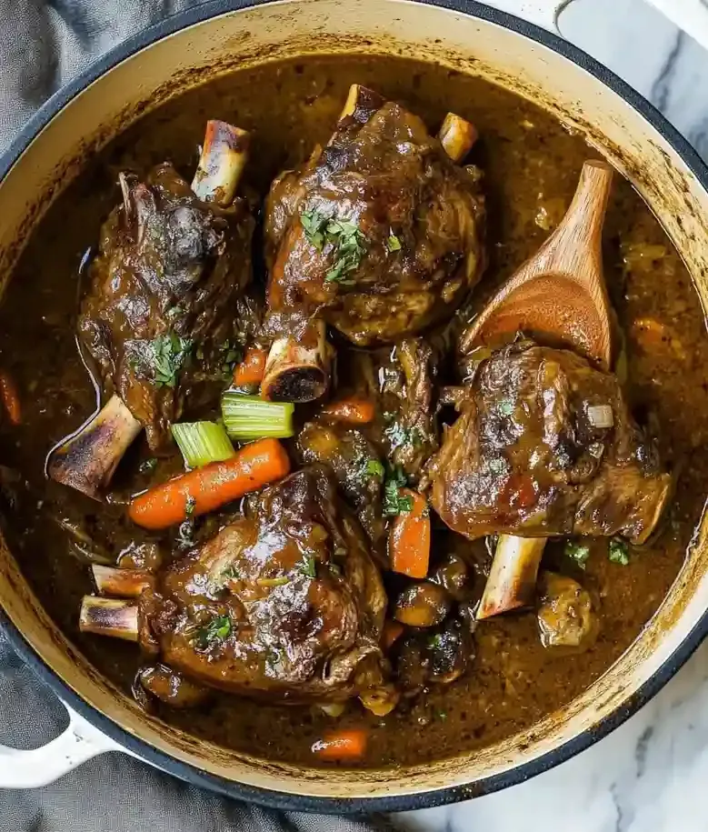 Tender Braised Lamb Shanks Recipe