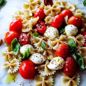 Vegan Caprese Pasta Salad Recipe