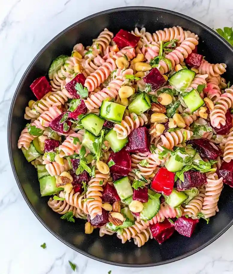 Vibrant Beet Pasta Salad Recipe