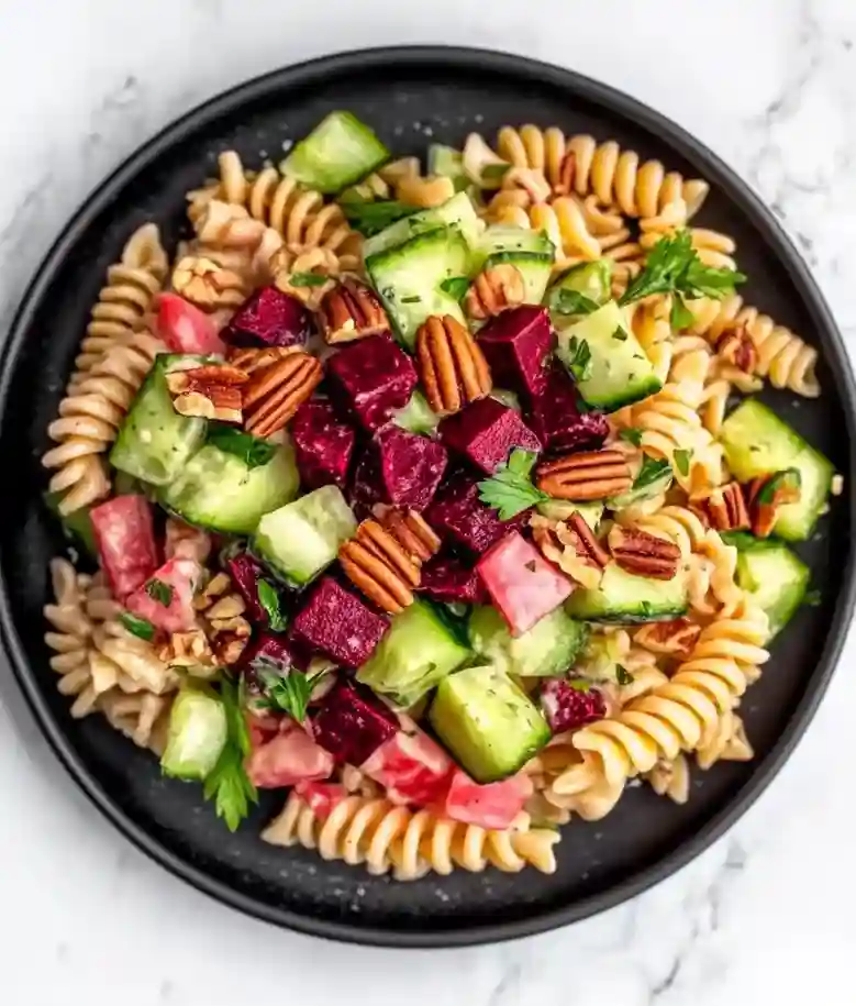 Vibrant Beet Pasta Salad Recipe