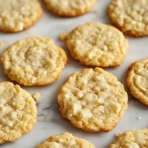 Zesty Lemon Oatmeal Cookies