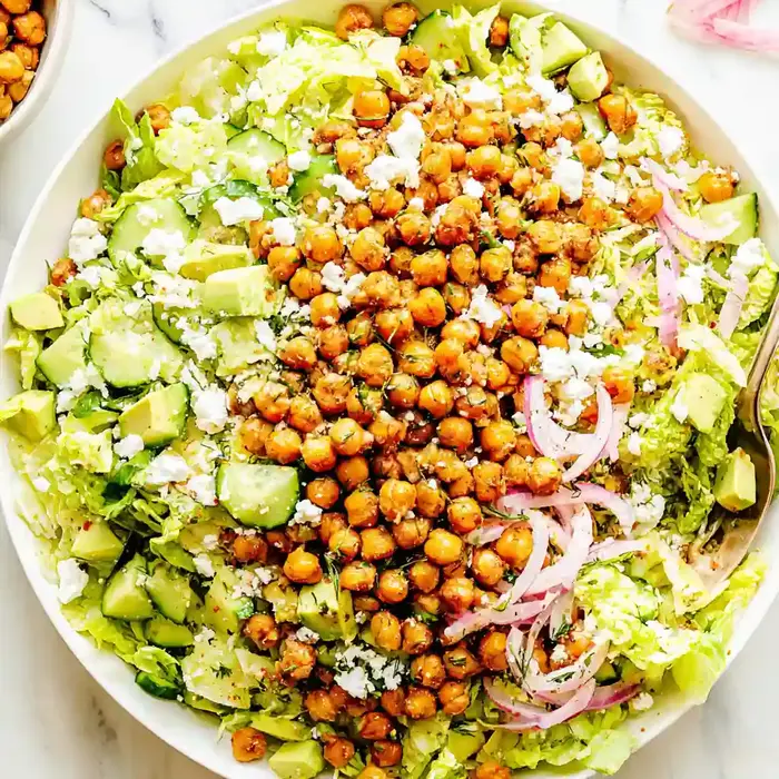 Avocado Cucumber Chickpea Salad Recipe