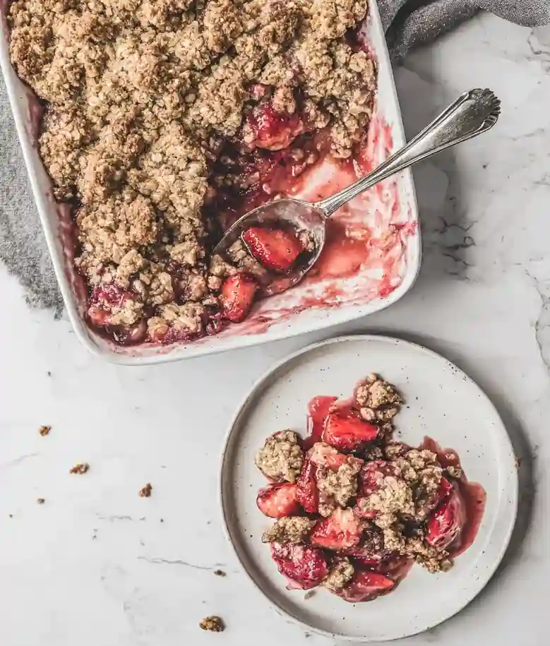 Balsamic Strawberry Crisp Recipe