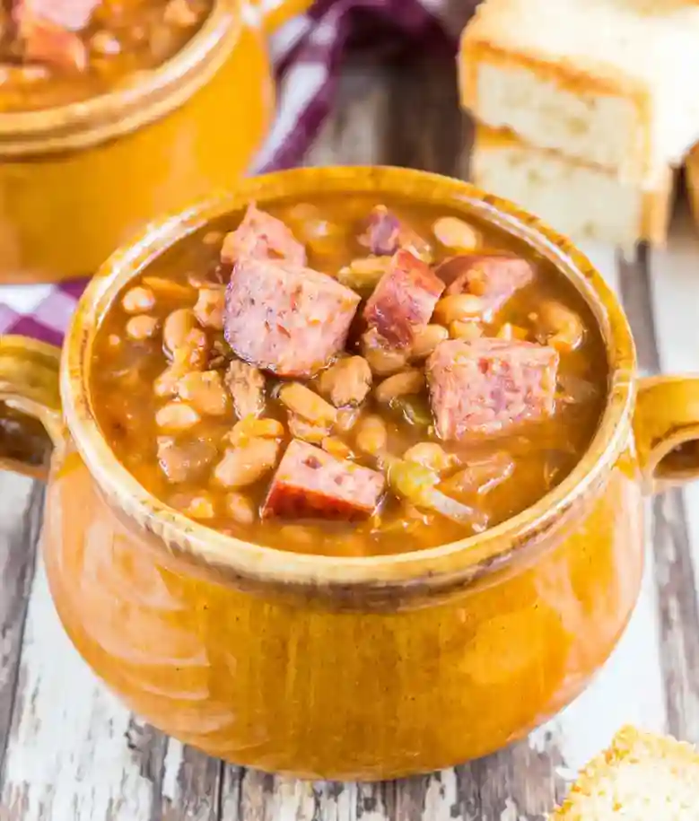 Cajun Ham and Sausage Bean Soup